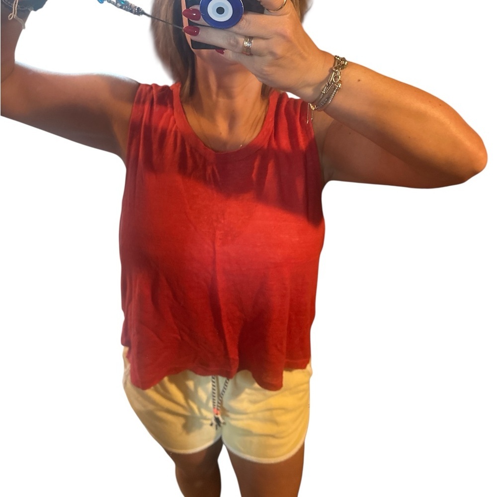 A.L.C. Vibrant Red/Orange Tank Top